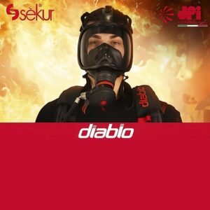 Dpi Sekur autorespiratore Diablo Industrial MM - EN 137 - Indossato