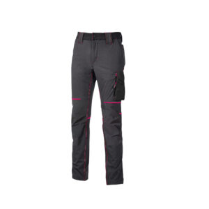 U Power World Lady Grey Fucsia FU189GF Pantalone da Lavoro Donna