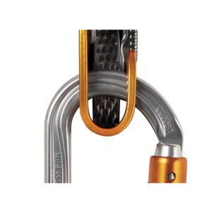 Petzl OK Screw Lock Grigio moschettone ovale in alluminio leggero