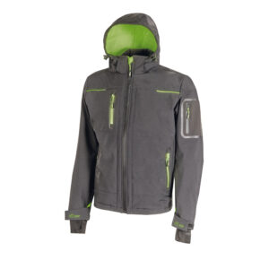 U Power Space Asphalt Grey Green FU187RL Giacca da Lavoro Softshell