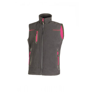 U Power Universe Lady Grey Fucsia FU188GF Gilet da Lavoro Softshell