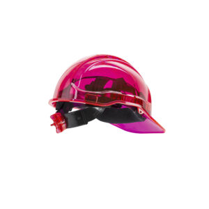 Portwest Peak View ventilato rosa PV60PIR elmetto da lavoro trasparente