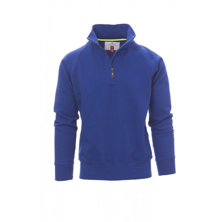 Felpa uomo mezza zip Payper Wear Miami + Blu Royal