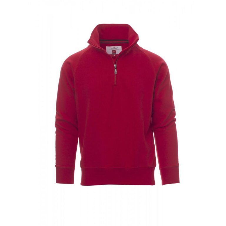 Felpa uomo mezza zip Payper Wear Miami + Rosso