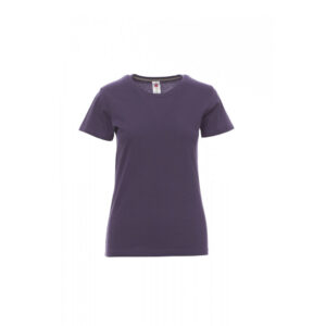 T-shirt donna girocollo Payper Sunset Lady Viola Indigo 100% Cotone