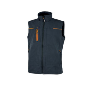 U Power Saturn Deep Blue gilet da lavoro elasticizzato multitasche