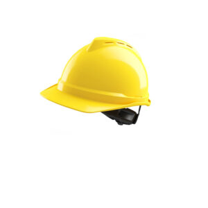 MSA V-gard 500 elmetto da lavoro in Abs leggero certificato EN 397 - EN 50365 - EN 13463 Atex Giallo
