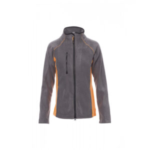 Payper micropile Invernale da donna zip intera Aspen+ Lady Steel Grey/Arancione