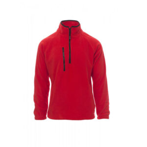 Pile invernale mezza zip unisex Payper Dolomiti+ rosso