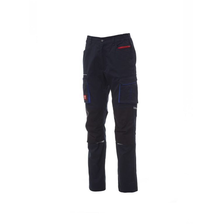 Pantalone da lavoro elasticizzato multitasche Payper Next 400 blue navy/nero