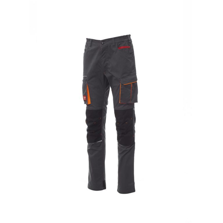 Pantalone da lavoro elasticizzato multitasche Payper Next 400 smoke/nero