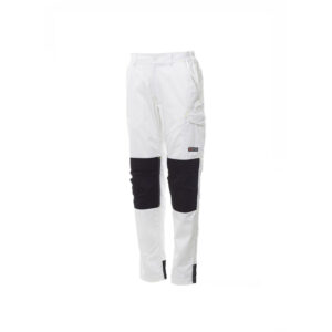 Payper Worker Tech Stretch pantalone da lavoro elasticizzato multistagione bianco/nero