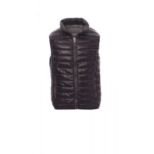 Payper Casual gilet da uomo invernale tipo piumino effetto lucido nero e grigio