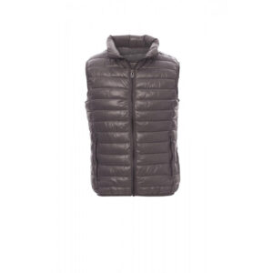 Payper Casual gilet da uomo invernale tipo piumino effetto lucido steel grey e grigio