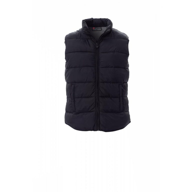 Payper Memory gilet da uomo invernale con morbida imbottitura effetto piuma - Antipioggia e antivento - Nero e Steel Grey