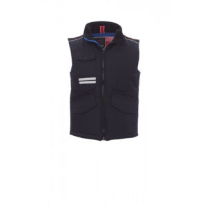 Payper Mig 2.0 gilet da lavoro multitasche invernale con interno in pile - DPI categoria I - Colore Blu Navy e Blu Royal