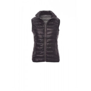 Payper Casual Lady gilet da donna invernale tipo piumino effetto lucido nero e grigio