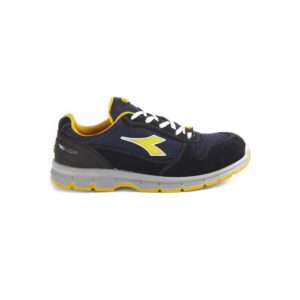 Scarpe antinfortunistiche basse estive Diadora Run Text Low S1P SRC ESD - Colore Dark Navy/ Dark Navy