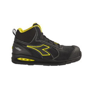 Scarpe antinfortunistiche alte invernali Diadora Run Net Airbox Master Mid S3 SRC ESD - Colorazione Nero