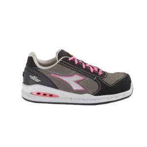 Scarpe antinfortunistiche invernali basse Diadora Run Net Airbox Low S3 SRC - Colorazione Smoked Pearl/Silver/Shocking Pink