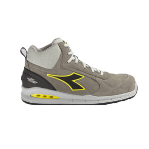 Scarpe antinfortunistiche invernali alte Diadora Run Net Airbox Mid S3 SRC - Colorazione Grigio Vento/Grigio Vento