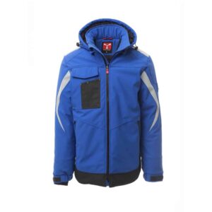 Softshell da lavoro imbottito Payper Wonder Pad certificato antifreddo EN 14058 Blu Royal/Blu Navy