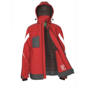 Softshell da lavoro imbottito Payper Wonder Pad EN 1405 rosso e nero