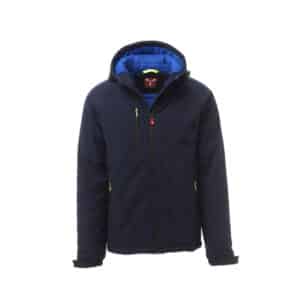 Softshell da lavoro imbottito con cappuccio Payper Gale Pad certificato antifreddo EN 14058 - Colorazione Blu navy e Blu royal - DPI di categoria II