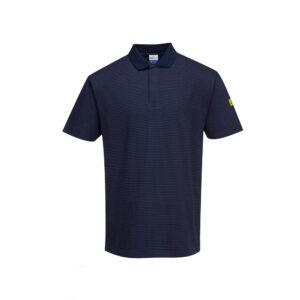 Polo estiva manica corta antistatica ESD Portwest AS21 EN 61340 – EN 1149 Blue Navy