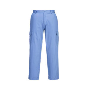 Portwest AS11 pantaloni da lavoro antistatici ESD certificati EN 61340 – EN 1149 Azzurro Medicale