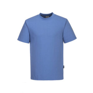 Portwest AS20 t-shirt manica corta antistatica ESD EN 61340 – EN 1149 Azzurro Medicale