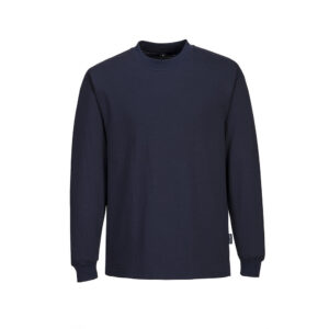 Portwest AS22 t-shirt manica lunga antistatica ESD certificata EN 61340 – EN 1149 Blue Navy