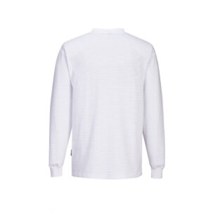 Portwest AS22 t-shirt manica lunga antistatica ESD certificata EN 61340 – EN 1149 White (Bianco)