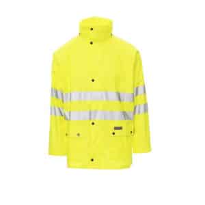 Giacca impermeabile antipioggia alta visibilità Payper River-Jacket con bande 3M, certificato EN 343 – EN 13688 - Colore Giallo Fluo - Codice 000352009401006