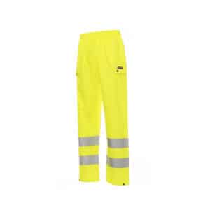 Pantaloni impermeabili antipioggia alta visibilità Payper River-Pants con bande 3M Giallo fluo, EN 343, EN 13688, EN 20471, cod.000353009401006, DPI Categoria I