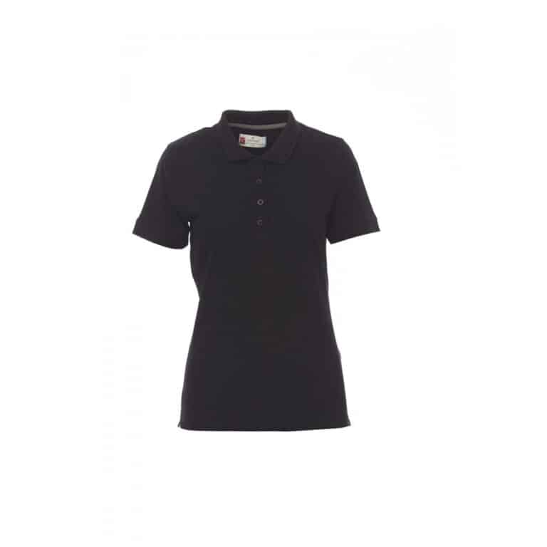 Polo donna manica corta Payper Venice Lady Nero 100% Cotone