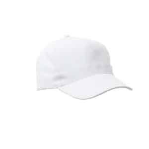 Cappellino da baseball in cotone 5 pannelli Payper Denver Bianco - Confezione da 5 pezzi