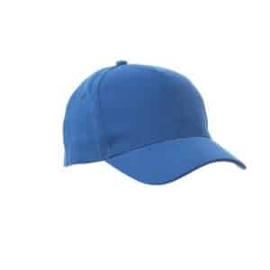 Cappellino da baseball in cotone 5 pannelli Payper Denver Blu Royal - Confezione da 5 pezzi