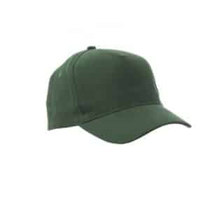 Cappellino da baseball in cotone 5 pannelli Payper Denver Verde - Confezione da 5 pezzi