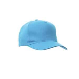 Cappellino da baseball in cotone 5 pannelli Payper New York Blu Atollo - Confezione 5 pezzi