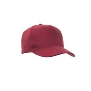 Cappellino da baseball in cotone 5 pannelli Payper New York Bordeaux - Confezione 5 pezzi