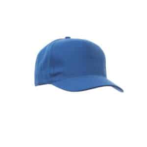 Cappellino da baseball in cotone 5 pannelli Payper New York Blu Royal - Confezione 5 pezzi