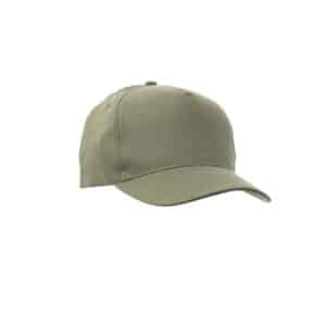 Cappellino da baseball in cotone 5 pannelli Payper New York Verde militare - Confezione 5 pezzi