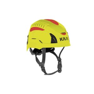 Casco areato per il soccorso antincendio boschivo Kask Quantum Cabrio - Colore Giallo Fuorescente e rosso