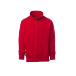 Felpa da lavoro in misto cotone e mezza zip Payper Carson - EN 13688 - DPI di Categoria I - Rosso