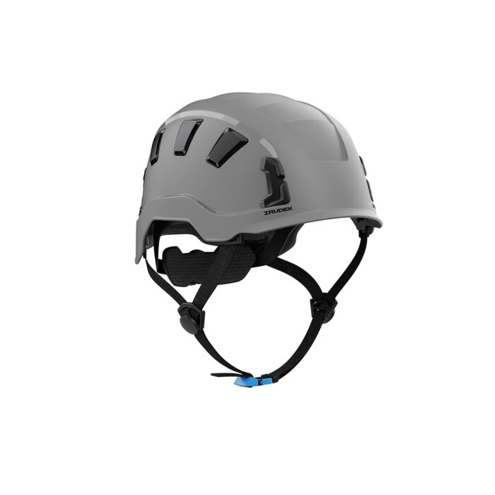Nuovo casco ventilato lavori in quota Irudek Oreka II Vent certificato EN 397 ed EN 12492 - Colore Grigio